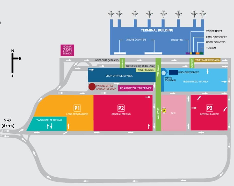 Aeroportul internațional Bengaluru hartă