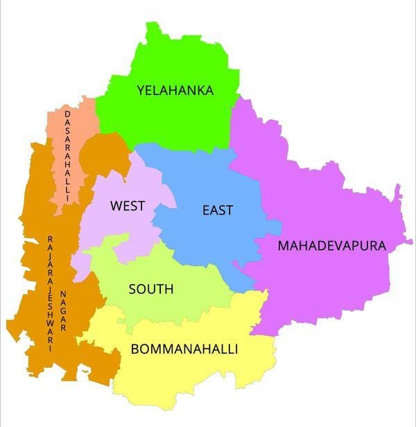 Bangalore BBMP hartă