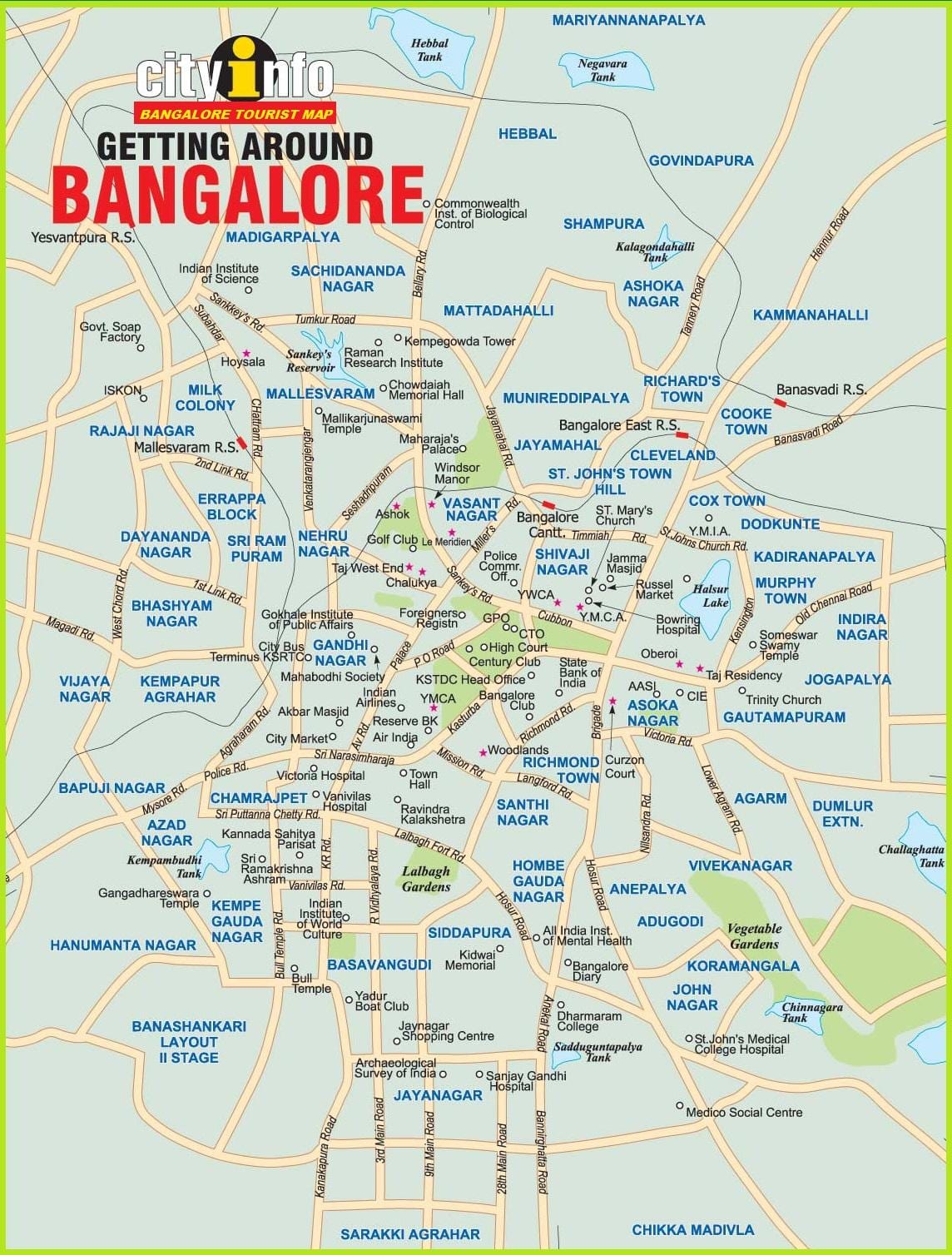 Bangalore în hartă