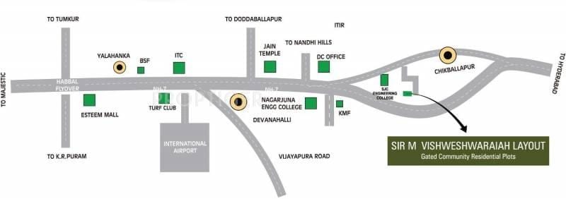 Vishweshwaraya layout hartă