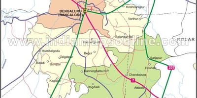 Harta Bangalore nord
