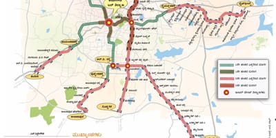 Namma metrou faza a 2-a harta rutelor