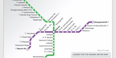 Metro harta traseu Bangalore