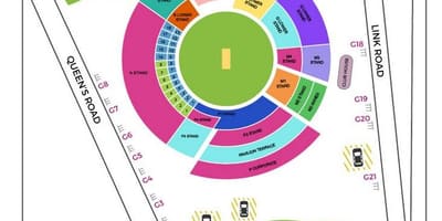 Bangalore cricket stadium hartă