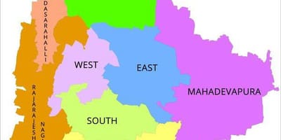 Bangalore BBMP ward hartă