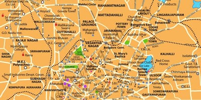 Bangalore pe harta