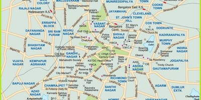 Bangalore în hartă